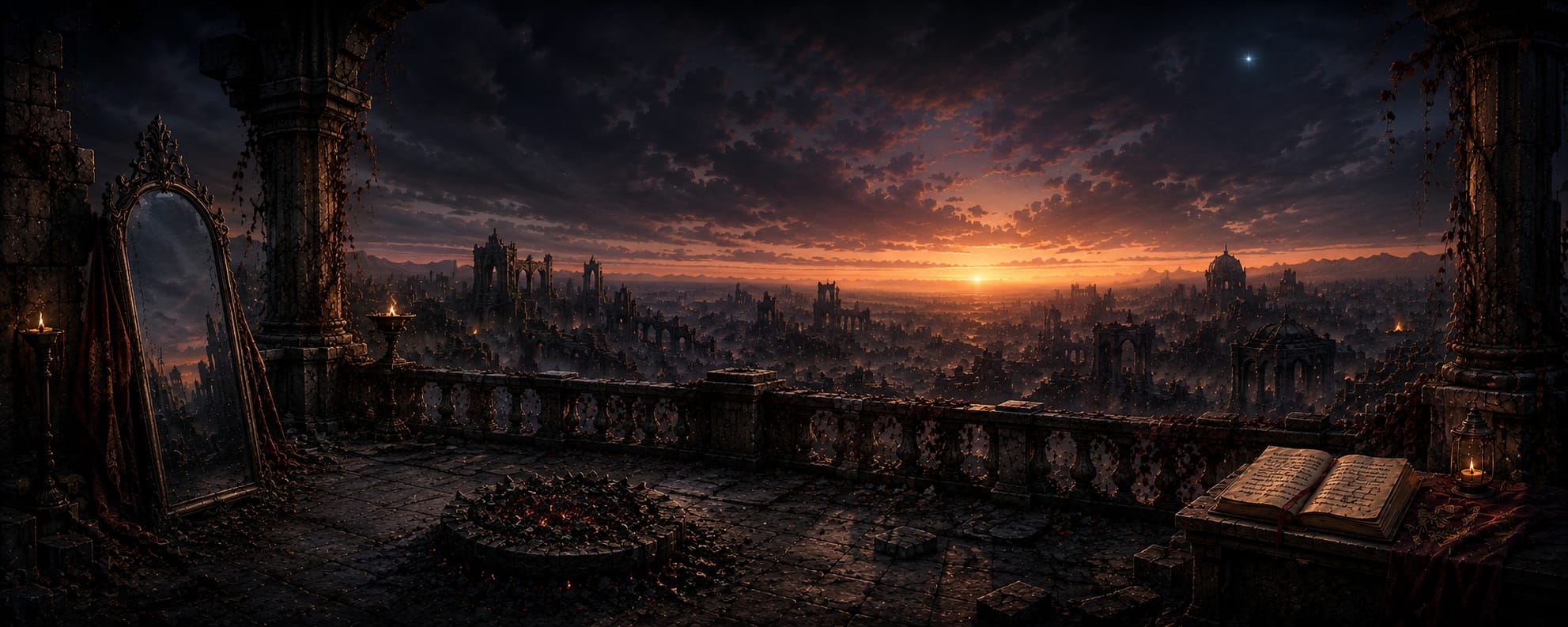 Le Feu – le balcon en ruine
